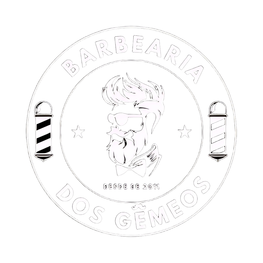 Logo da Barbearia dos Gêmeos